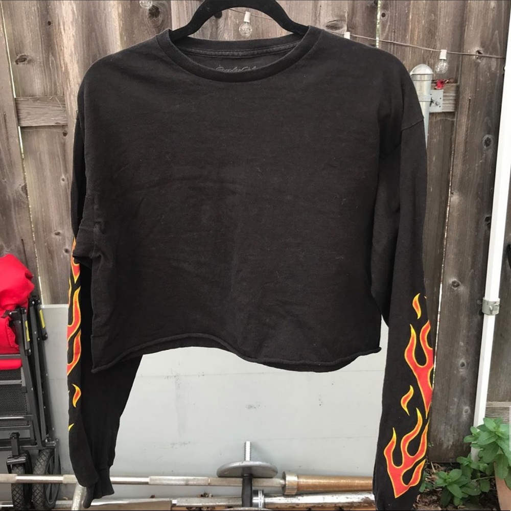 Flame Crop Top